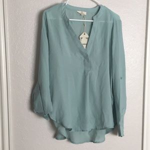 Mint Shift Top
